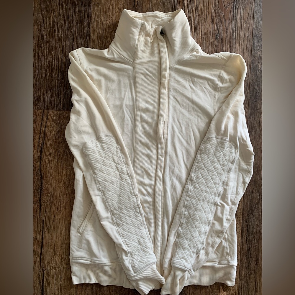 Lululemon Athletica  cream color zip up top